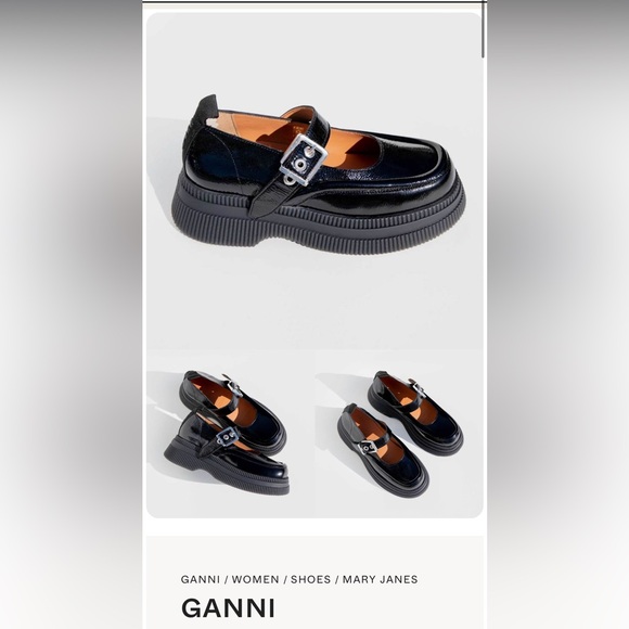 Ganni Shoes - Ganni black Mary Jane creepers